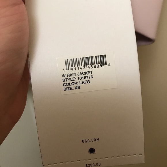 UGG Rylie rain jacket *NEW with tags* - Picture 6 of 6